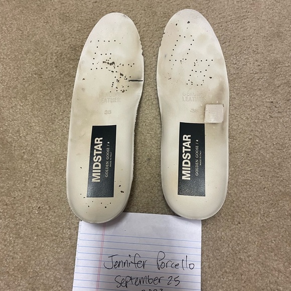 Goldengoose midstars suede and boucle’ size 38 black/white/pink/silver - Picture 6 of 7